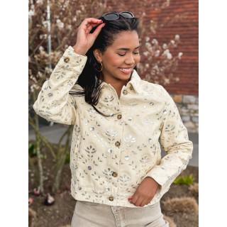 Veste en jeans Myria - Beige