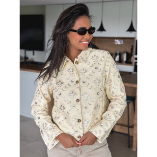 Veste en jeans Myria - Beige