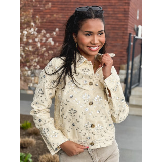 Veste en jeans Myria - Beige