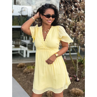 Robe courte Moïse - Jaune