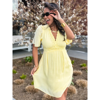 Robe courte Esméa - Jaune