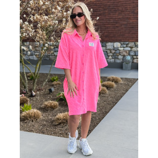 Robe courte Zéliane - Rose fluo