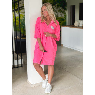 Robe courte Zéliane - Rose fluo