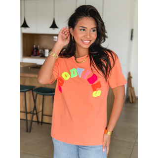 T-shirt "Good vibes" - Orange