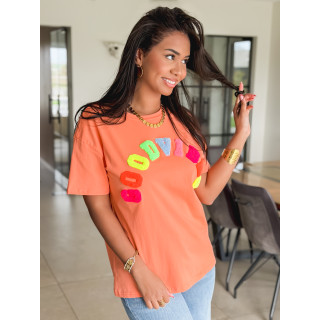 T-shirt "Good vibes" - Orange