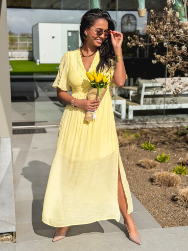 Robe longue Esméa - Jaune
