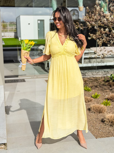 Robe longue Moïse - Jaune