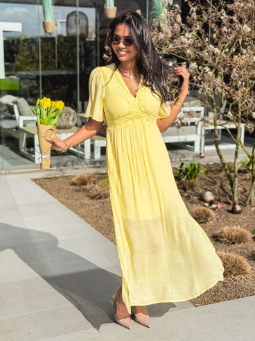 Robe longue Esméa - Jaune