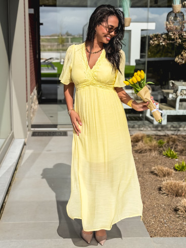 Robe longue Esméa - Jaune