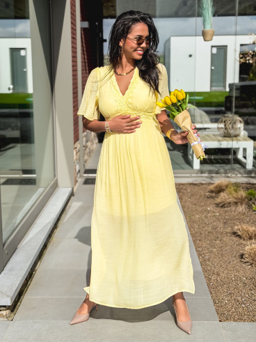 Robe longue Moïse - Jaune