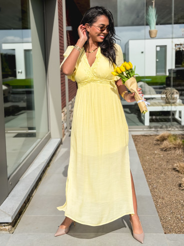 Robe longue Moïse - Jaune