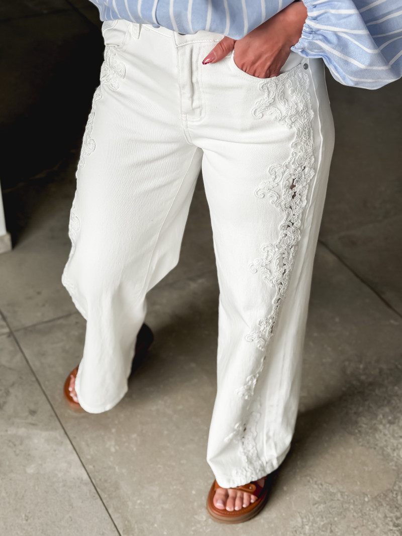 Jeans Evyra - Blanc Jeans Evyra - Blanc