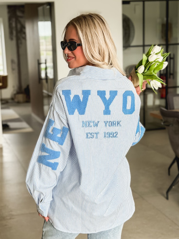 Chemise lignée Pasadena - Bleu/Blanc