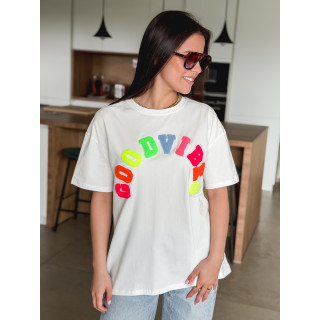 T-shirt "Good vibes" - Blanc