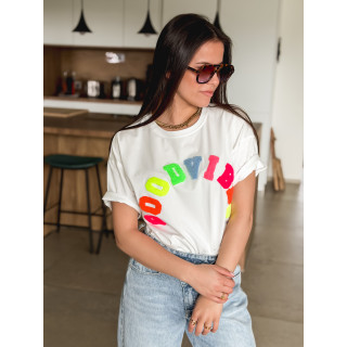 T-shirt "Good vibes" - Blanc