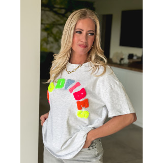 T-shirt "Good vibes" - Gris