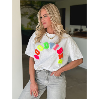 T-shirt "Good vibes" - Gris