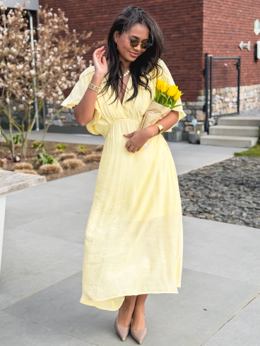 Robe longue Mayte - Jaune