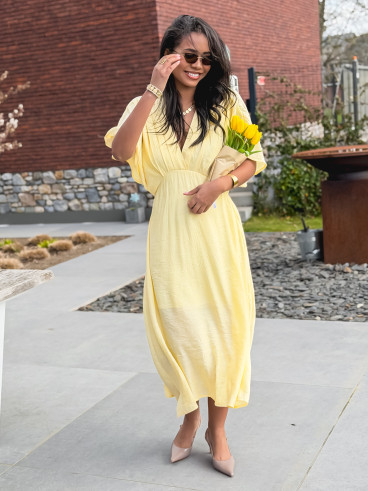 Robe longue Mayte - Jaune