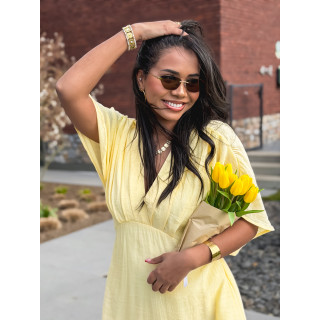 Robe longue Mayte - Jaune