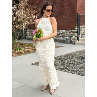 Robe longue Kelly - Crème