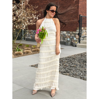 Robe longue Kelly - Crème