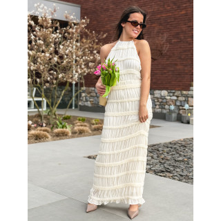 Robe longue Kelly - Crème