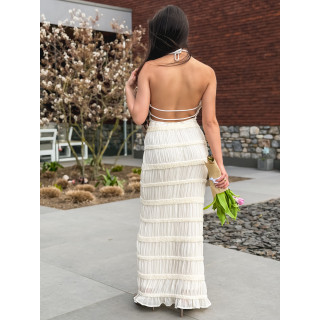 Robe longue Kelly - Crème