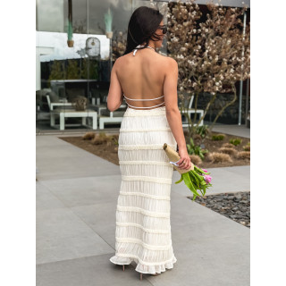 Robe longue Kelly - Crème