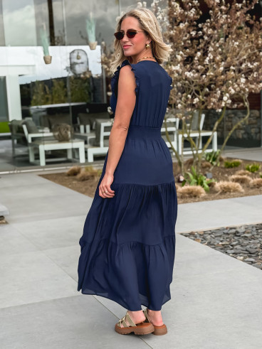 Robe longue Juana - Bleu marine Robe longue Juana - Bleu marine