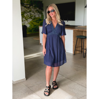 Robe courte Moïse - Bleu marine