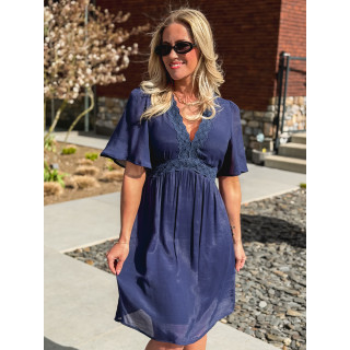 Robe courte Moïse - Bleu marine