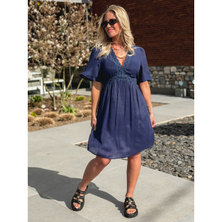 Robe courte Moïse - Bleu marine