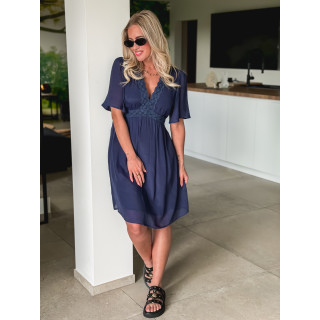 Robe courte Moïse - Bleu marine