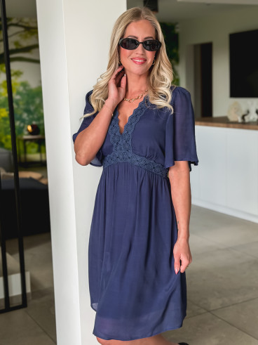 Robe courte Moïse - Bleu marine