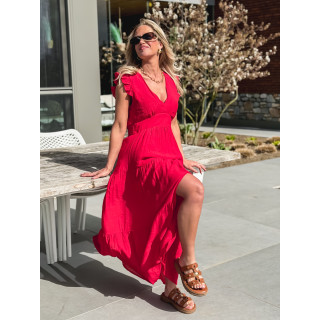 Robe longue Juana - Rouge