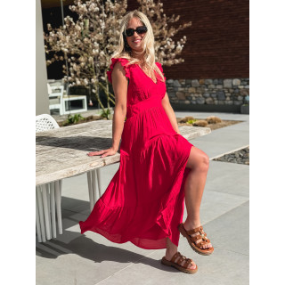 Robe longue Juana - Rouge