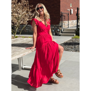 Robe longue Juana - Rouge