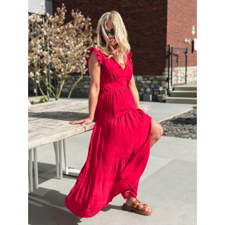 Robe longue Juana - Rouge