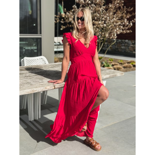 Robe longue Juana - Rouge