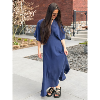 Robe longue Mayte - Bleu marine