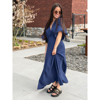 Robe longue Mayte - Bleu marine