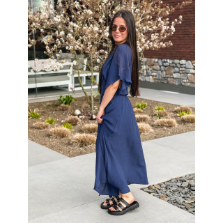 Robe longue Mayte - Bleu marine