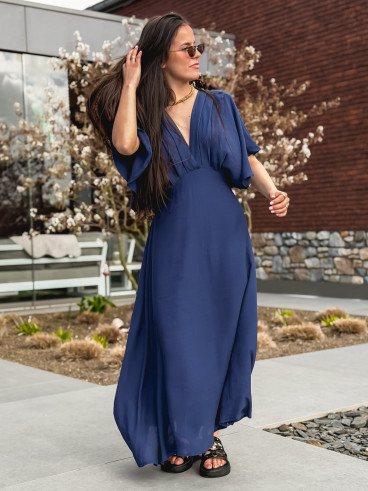 Robe longue Mayte - Bleu marine