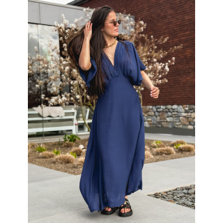 Robe longue Mayte - Bleu marine