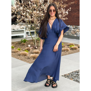 Robe longue Mayte - Bleu marine