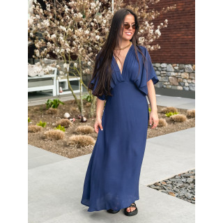Robe longue Mayte - Bleu marine