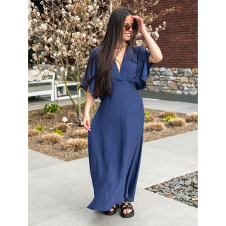 Robe longue Mayte - Bleu marine