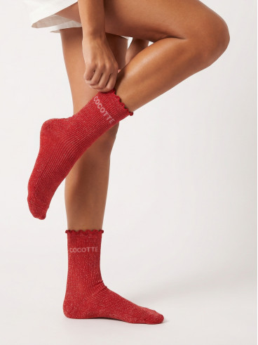Chaussettes "Cocotte" - Rouge