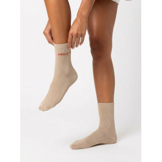 Chaussettes "Pipelette" - Beige